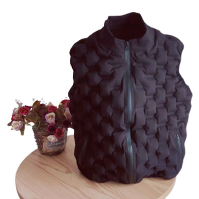 কালো inflatable ঠান্ডা ভেস্ট fq-k02